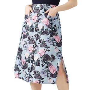 Nicholas Button Front Garden Skirt